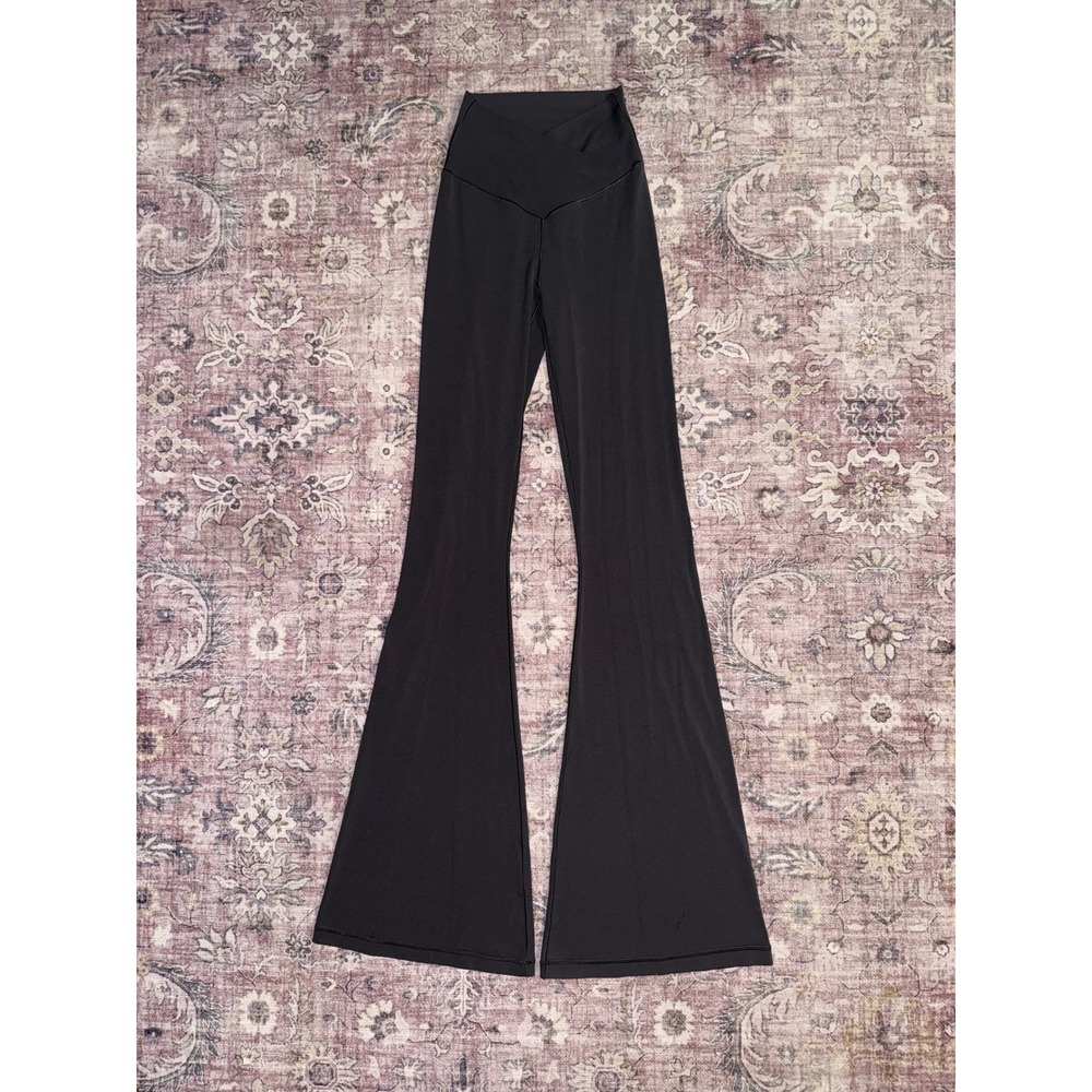 OFFLINE by Aerie Real Me Crossover Waist High-Rise Flare‎ Leggings Dark Gray XS
